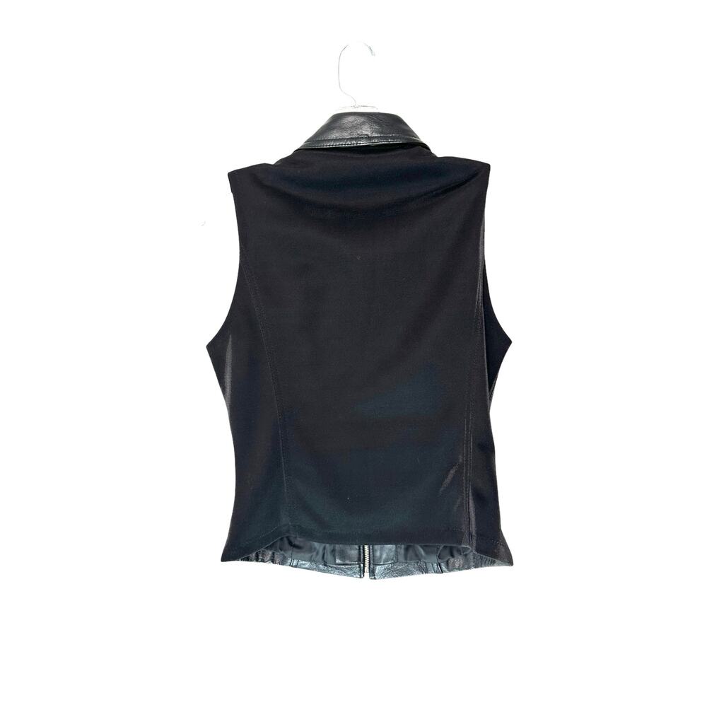 Wilsons Leather Vest Women's Motorcycle Biker Black Emo Grunge Goth Medium - Picture 8 of 10